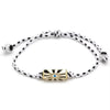 Stainless Steel And Titanium Steel Dopamine Bracelet With Geometric And Heart Pattern Electroplating