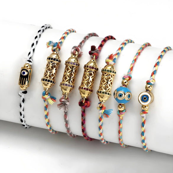 Stainless Steel And Titanium Steel Dopamine Bracelet With Geometric And Heart Pattern Electroplating