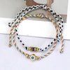 Stainless Steel And Titanium Steel Dopamine Bracelet With Geometric And Heart Pattern Electroplating