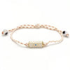 Stainless Steel And Titanium Steel Dopamine Bracelet With Geometric And Heart Pattern Electroplating