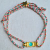 Stainless Steel And Titanium Steel Dopamine Bracelet With Geometric Pattern Copper Pendant Electroplating Unisex