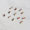 Stainless Steel And Titanium Steel Dopamine Necklace With Drop Shape Twelve Birthstone Pendants Electroplated Simple Minimalist Style Unisex
