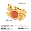 Stainless Steel And Titanium Steel Electroplated Allmatch Fashion Beach Ring Necklace For Women
