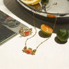Stainless Steel And Titanium Steel Electroplated Allmatch Fashion Beach Ring Necklace For Women