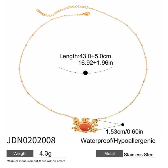 Stainless Steel And Titanium Steel Electroplated Allmatch Fashion Beach Ring Necklace For Women
