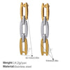 316L Stainless Steel And 316L Stainless Steel Electroplated Women's Earrings Bracelet Necklace Set Hiphop Fashion