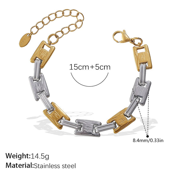 316L Stainless Steel And 316L Stainless Steel Electroplated Women's Earrings Bracelet Necklace Set Hiphop Fashion