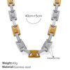 316L Stainless Steel And 316L Stainless Steel Electroplated Women's Earrings Bracelet Necklace Set Hiphop Fashion