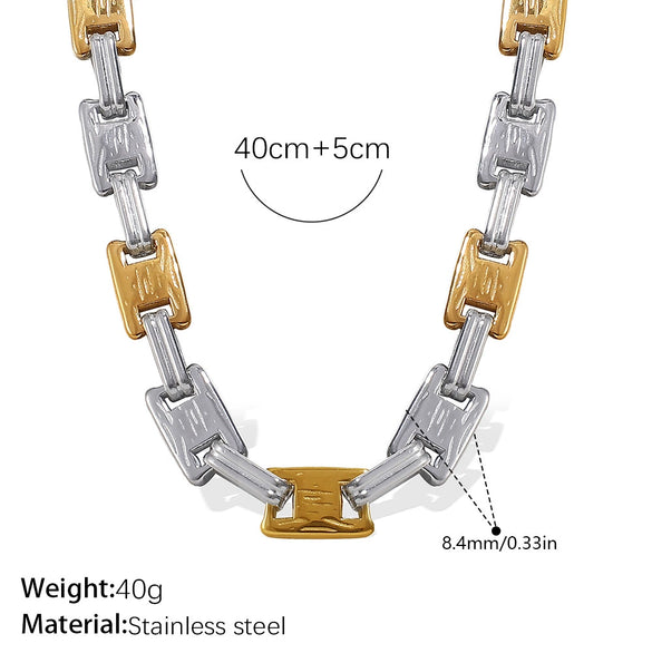 316L Stainless Steel And 316L Stainless Steel Electroplated Women's Earrings Bracelet Necklace Set Hiphop Fashion