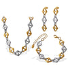 316L Stainless Steel And 316L Stainless Steel Electroplated Women's Earrings Bracelet Necklace Set Hiphop Fashion