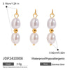 Stainless Steel And Titanium Steel Fourleaf Clover Pendant Necklace With Electroplating For Women