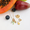 Stainless Steel And Titanium Steel Fourleaf Clover Pendant Necklace With Electroplating For Women