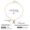 Stainless Steel And Titanium Steel Freshwater Pearl Clavicle Chain Ins Style Electroplated