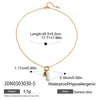 Stainless Steel And Titanium Steel Freshwater Pearl Clavicle Chain Ins Style Electroplated