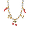 Stainless Steel And Titanium Steel Fruit Pattern Necklace For Women