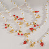 Stainless Steel And Titanium Steel Fruit Pattern Necklace For Women