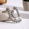 Stainless Steel And Titanium Steel Geometric Baroque Necklace For Women With Electroplating Treatment