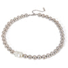 Stainless Steel And Titanium Steel Geometric Baroque Necklace For Women With Electroplating Treatment