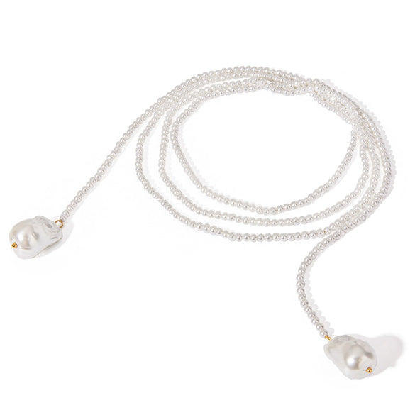 Stainless Steel And Titanium Steel Geometric Baroque Women's Necklace With Electroplating