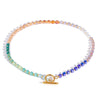Stainless Steel And Titanium Steel Geometric Beaded Necklace For Women With Electroplating Treatment