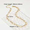 Stainless Steel And Titanium Steel Geometric Crystal Bead Necklace For Women With Electroplating