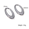 Stainless Steel And Titanium Steel Geometric Earrings With Electroplating Minimalist Style For Women