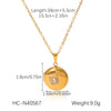 Stainless Steel And Titanium Steel Geometric Eightpointed Star Moon Magnetic Photo Box Pendant Necklace For Women With Electroplating And O Word Chain