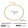Stainless Steel And Titanium Steel Geometric Electroplated Jewelry Set With O Chain Women's