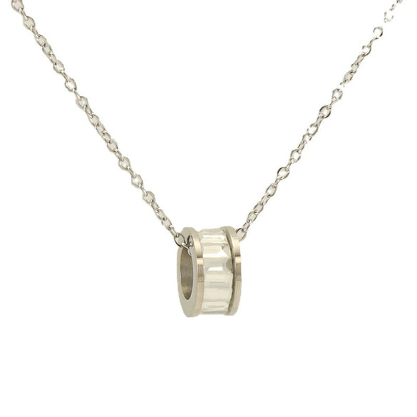 Stainless Steel And Titanium Steel Geometric Electroplating Pendant Necklace Jewelry