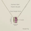 Stainless Steel And Titanium Steel Geometric Electroplating Pendant Necklace Jewelry