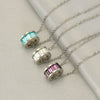 Stainless Steel And Titanium Steel Geometric Electroplating Pendant Necklace Jewelry