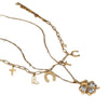 Stainless Steel And Titanium Steel Geometric Four Leaf Clover Love Women's Necklace With Electroplating
