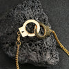Stainless Steel And Titanium Steel Geometric Handcuffs Style Jewelry For Men And Women With Electroplating Treatment