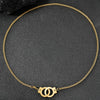 Stainless Steel And Titanium Steel Geometric Handcuffs Style Jewelry For Men And Women With Electroplating Treatment