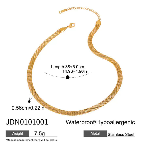 Stainless Steel And Titanium Steel Geometric Joker Pearl Chain Necklace Electroplating Jewelry Wholesale