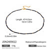 Stainless Steel And Titanium Steel Geometric Love Pendant Necklace For Women With Electroplating Treatment