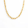 Stainless Steel And Titanium Steel Geometric Minimalist Pendant Necklace Electroplated With 18K Real Gold