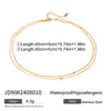 Stainless Steel And Titanium Steel Geometric Multilayer Necklace With Electroplating Treatment