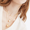 Stainless Steel And Titanium Steel Geometric Multilayer Women's Necklace With Electroplating