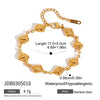 Stainless Steel And Titanium Steel Geometric Pattern Electroplated Women's Bread Necklace Jewelry