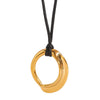 Stainless Steel And Titanium Steel Geometric Pendant Necklace With Electroplating Treatment For Women