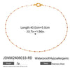 Stainless Steel And Titanium Steel Geometric Pendant Necklace With Red Agate Electroplating Style For Women