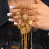 Stainless Steel And Titanium Steel Geometric Star Zircon Necklace For Women With Electroplating