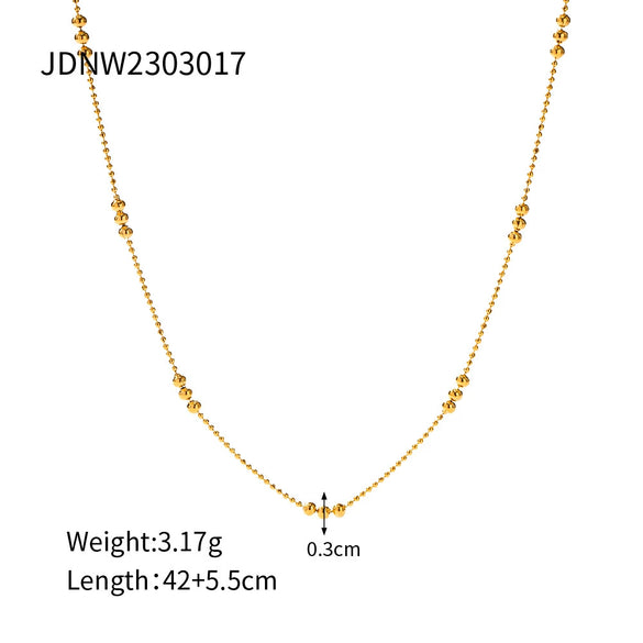 Stainless Steel And Titanium Steel Geometric Style Electroplated Women's Necklace