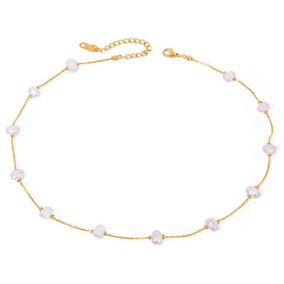 Stainless Steel And Titanium Steel Geometric Style Female Necklace