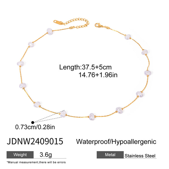 Stainless Steel And Titanium Steel Geometric Style Female Necklace