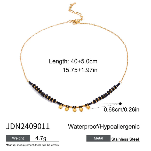 Stainless Steel And Titanium Steel Geometric Sunflower Pendant Necklace With Electroplating For Women