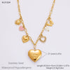 Stainless Steel And Titanium Steel Geometric Sunflower Tarot Pendant Clavicle Chain Jewelry For Women With Electroplating