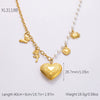 Stainless Steel And Titanium Steel Geometric Sunflower Tarot Pendant Clavicle Chain Jewelry For Women With Electroplating