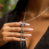 Stainless Steel And Titanium Steel Geometric Tassel Necklace Electroplating Women's Jewelry
